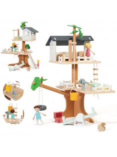   Fa lombház, kalandház kiegészítőkkel és figurákkal, 31 darabos